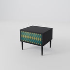 POLYGONS Nightstand in Black Finish