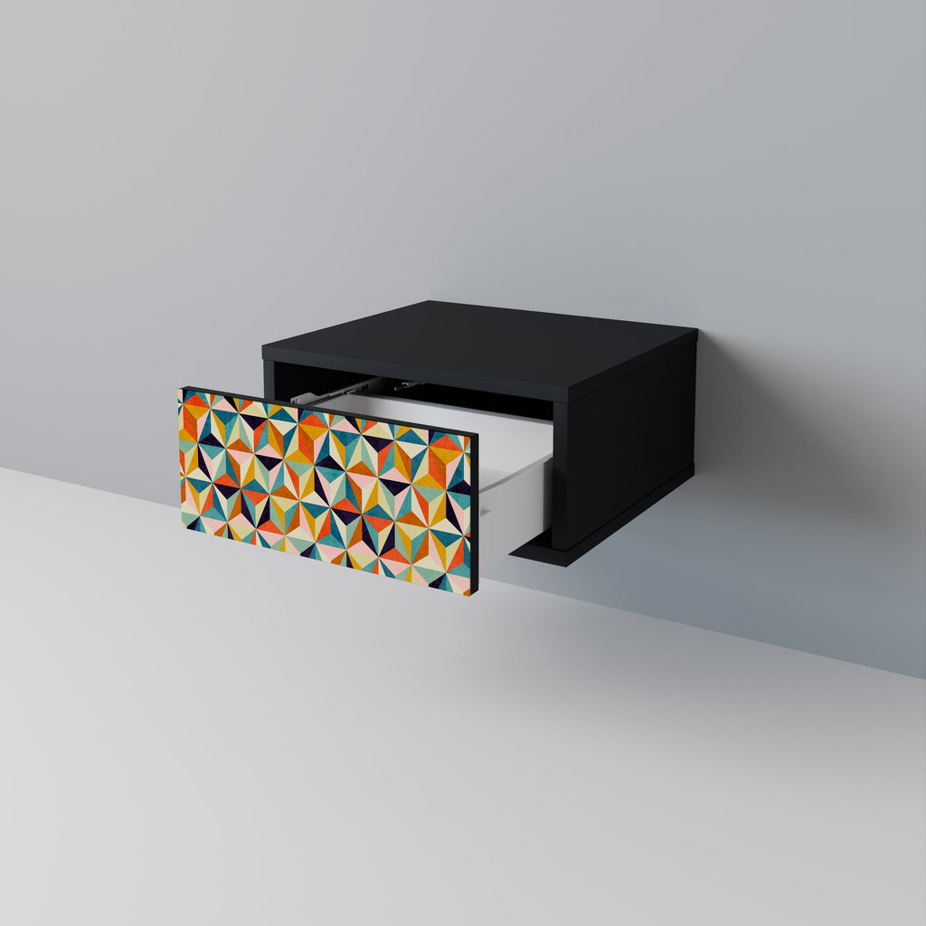 TESSELATE TREASURES Nattduksbord i svart finish