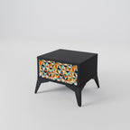 TESSELATE TREASURES Nightstand in Black Finish