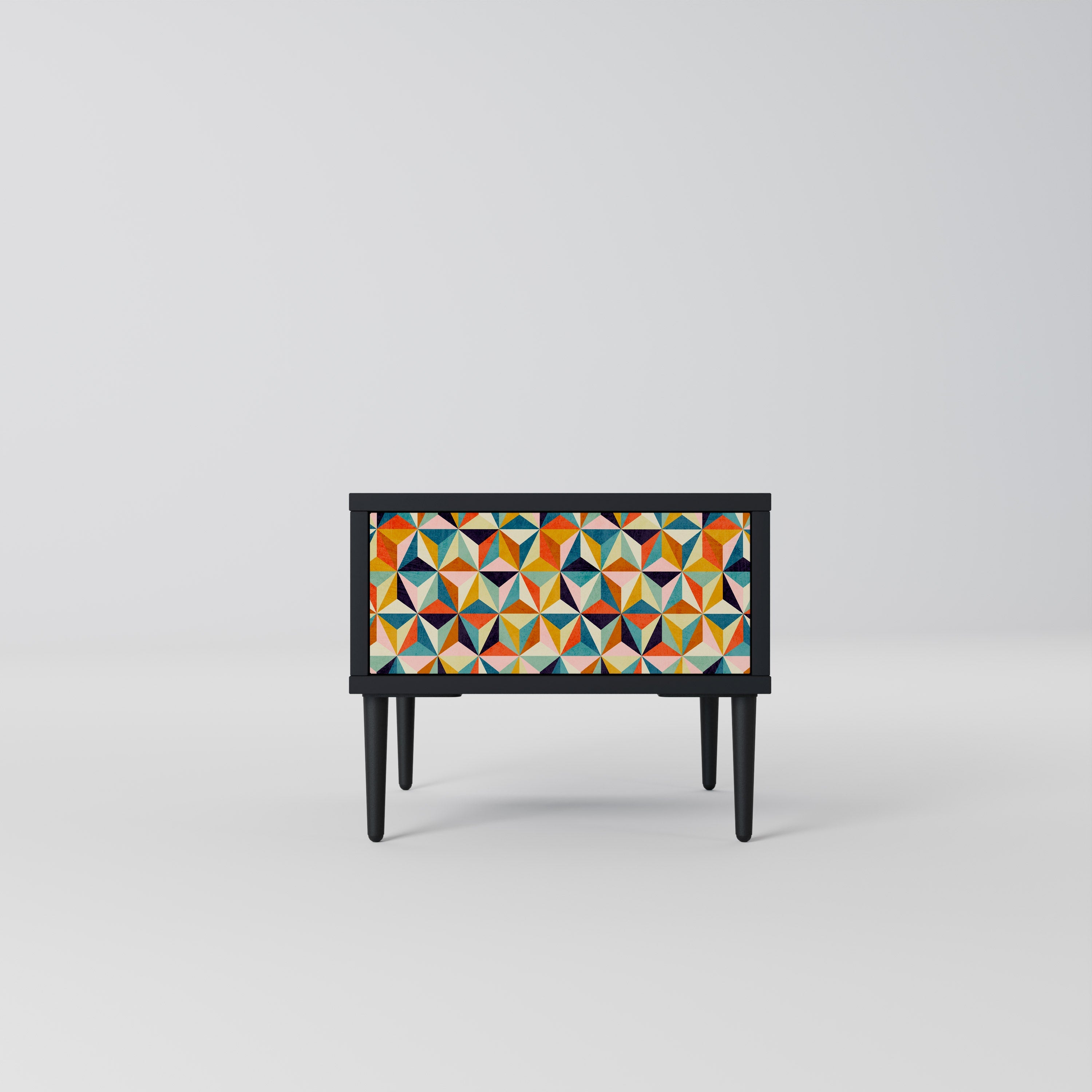 TESSELATE TREASURES Nattduksbord i svart finish