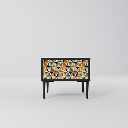TESSELATE TREASURES Nattduksbord i svart finish