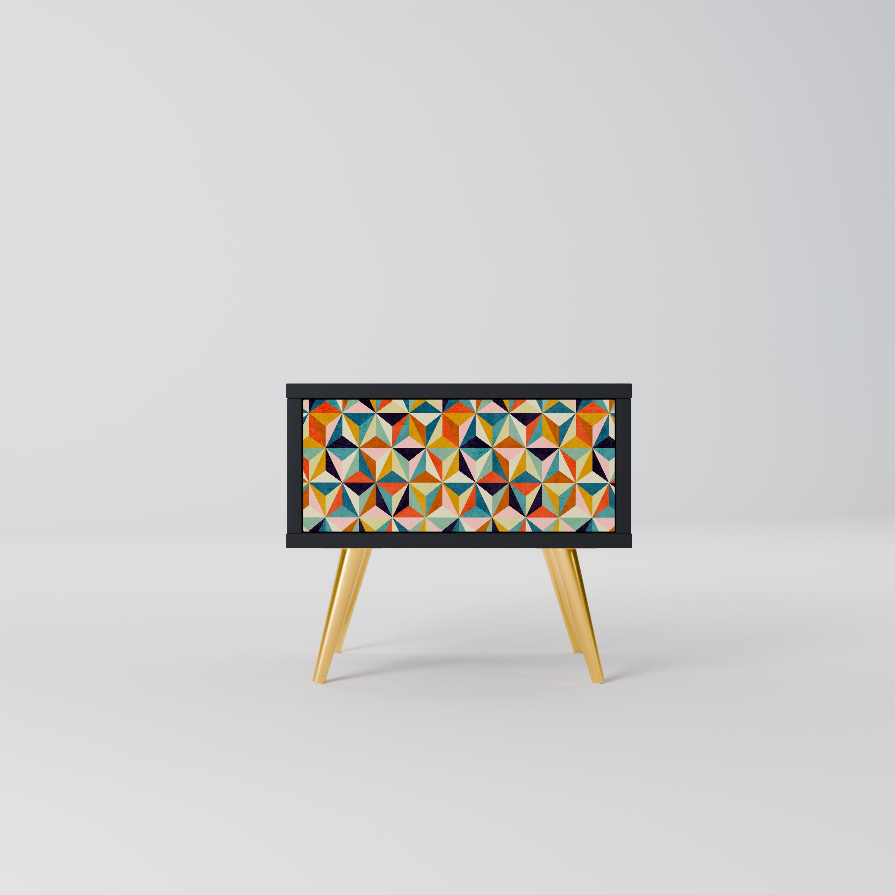 TESSELATE TREASURES Nattduksbord i svart finish