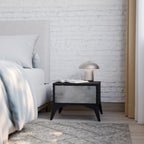 Nattduksbord i betong med svart finish