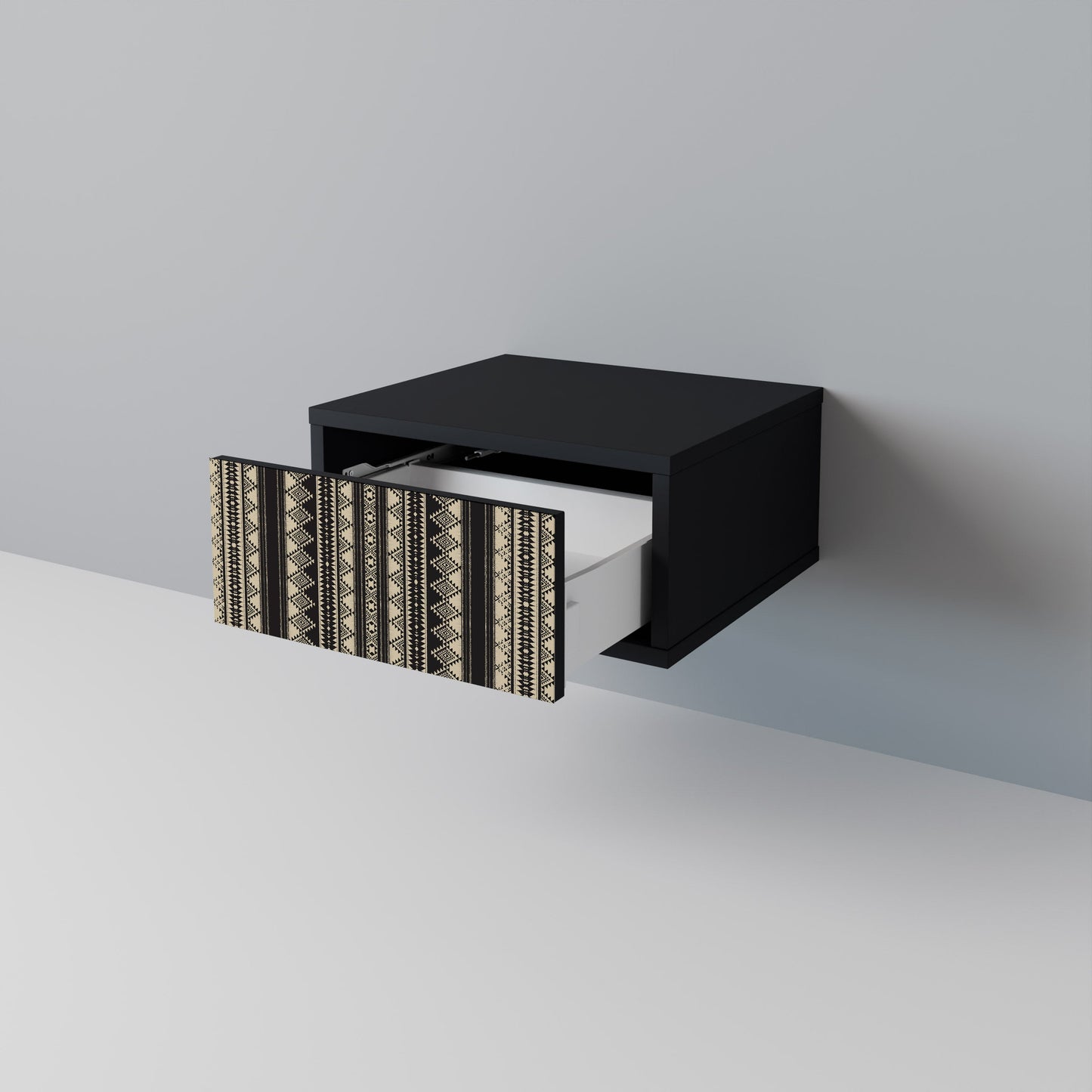 AZTEC nattduksbord i svart finish