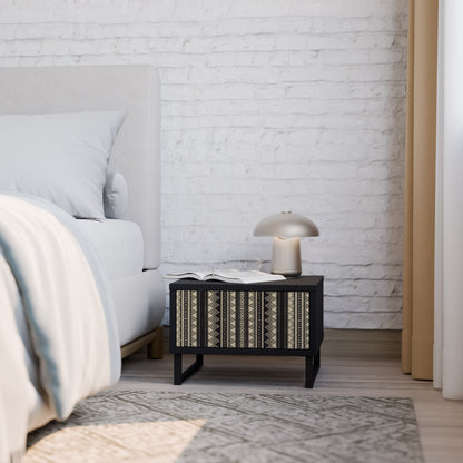 AZTEC nattduksbord i svart finish
