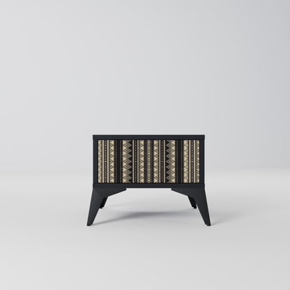 AZTEC nattduksbord i svart finish