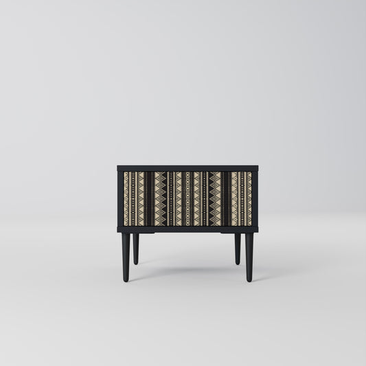 AZTEC nattduksbord i svart finish
