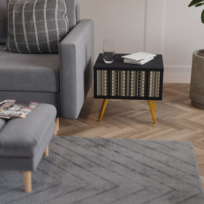 AZTEC nattduksbord i svart finish