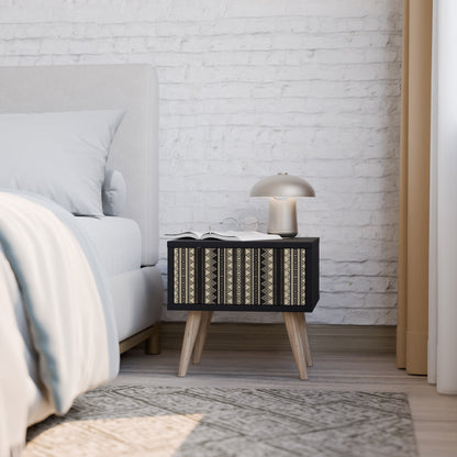AZTEC nattduksbord i svart finish