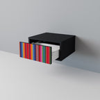 ETHNIC MEXICAN Nightstand in Black Finish