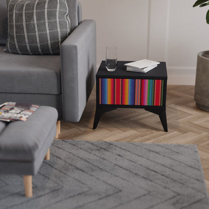 ETNISK MEXIKANSK SJUKBORD i svart finish