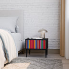 ETHNIC MEXICAN Nightstand in Black Finish