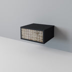 SLIGHTLY BLURRED Nightstand in Black Finish