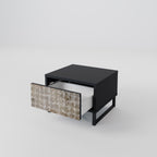 SLIGHTLY BLURRED Nightstand in Black Finish