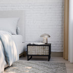 SLIGHTLY BLURRED Nightstand in Black Finish