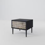 SLIGHTLY BLURRED Nightstand in Black Finish