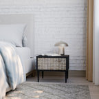 SLIGHTLY BLURRED Nightstand in Black Finish