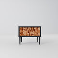 PRISM MOSAIC Nightstand in Black Finish