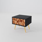 PRISM MOSAIC Nightstand in Black Finish