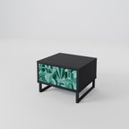 HARMONIC GRID Nightstand in Black Finish