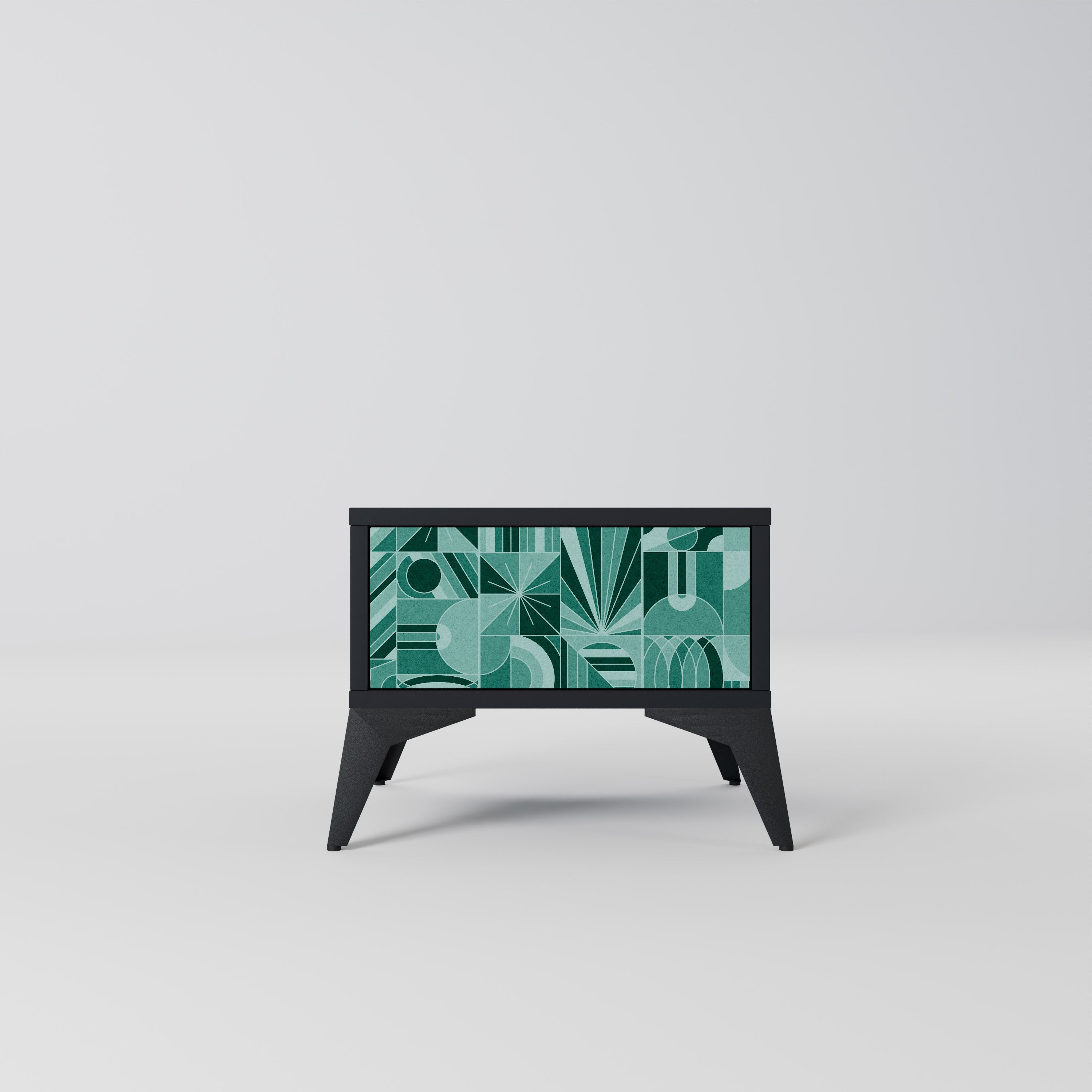 HARMONIC GRID nattduksbord i svart finish