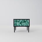 HARMONIC GRID Nightstand in Black Finish