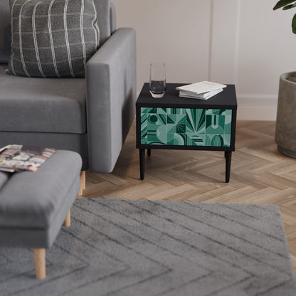 HARMONIC GRID nattduksbord i svart finish