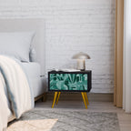 HARMONIC GRID Nightstand in Black Finish