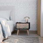 BUILDING THE FUTURE Nightstand in Black Finish