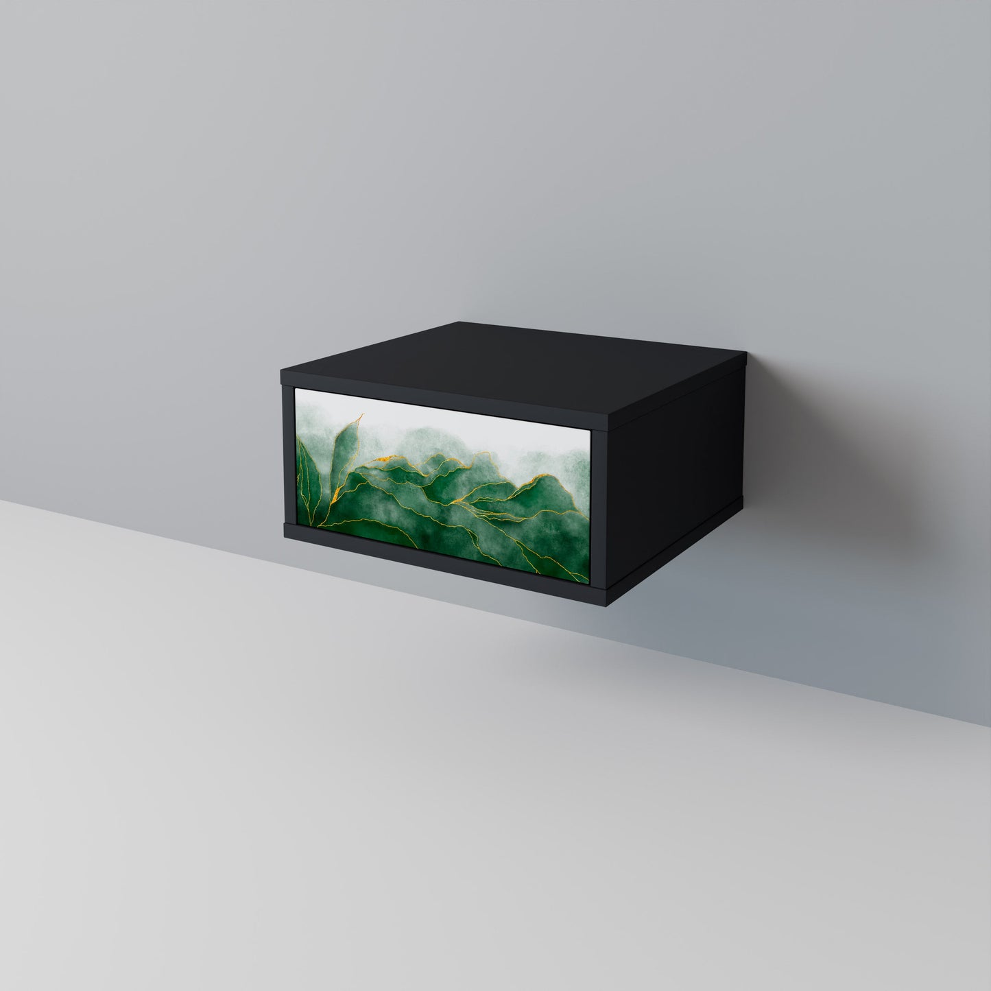 EXPENSIVE NATURE Nattduksbord i svart finish