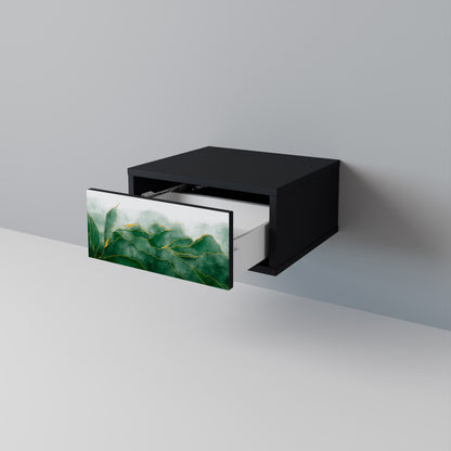EXPENSIVE NATURE Nattduksbord i svart finish