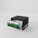 EXPENSIVE NATURE Nightstand in Black Finish
