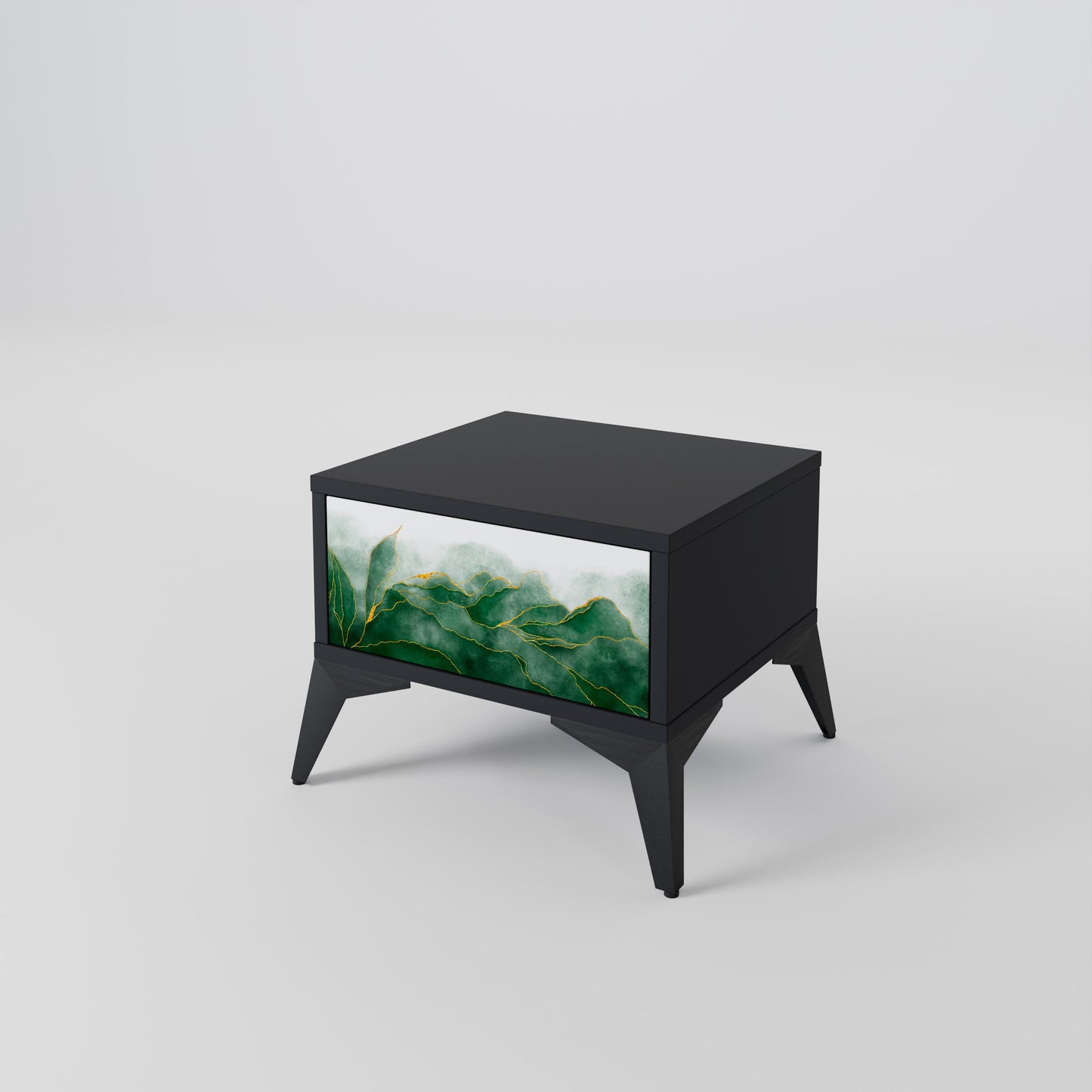 EXPENSIVE NATURE Nattduksbord i svart finish