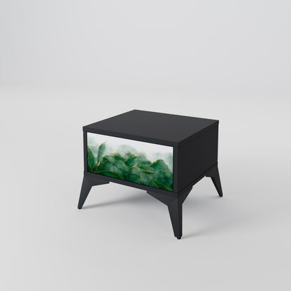 EXPENSIVE NATURE Nattduksbord i svart finish
