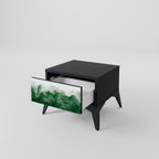 EXPENSIVE NATURE Nightstand in Black Finish