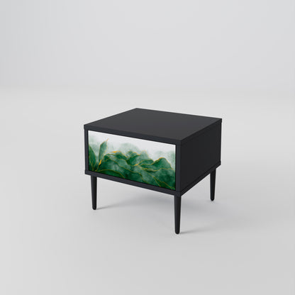 EXPENSIVE NATURE Nattduksbord i svart finish