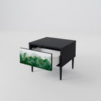 EXPENSIVE NATURE Nightstand in Black Finish