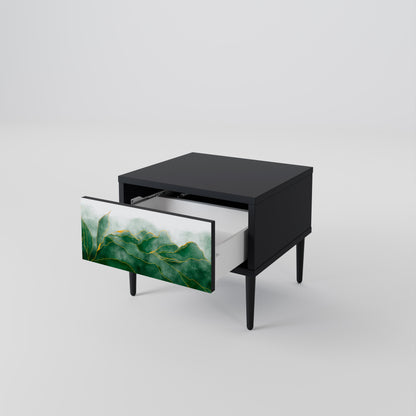 EXPENSIVE NATURE Nattduksbord i svart finish