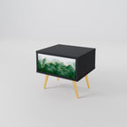 EXPENSIVE NATURE Nightstand in Black Finish