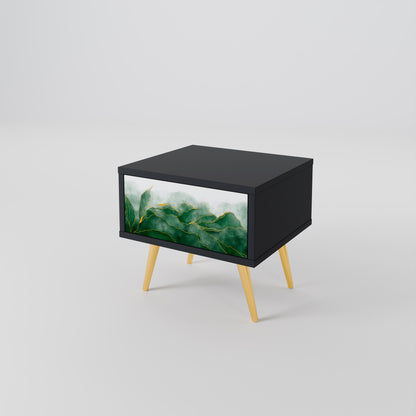 EXPENSIVE NATURE Nattduksbord i svart finish