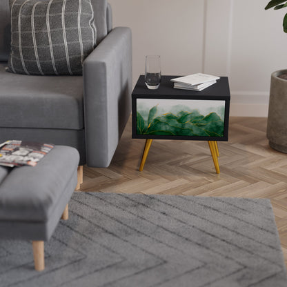 EXPENSIVE NATURE Nattduksbord i svart finish