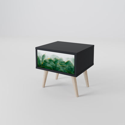 EXPENSIVE NATURE Nattduksbord i svart finish