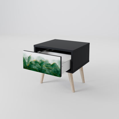 EXPENSIVE NATURE Nattduksbord i svart finish