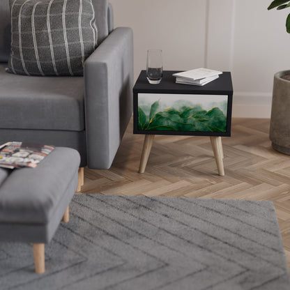 EXPENSIVE NATURE Nattduksbord i svart finish