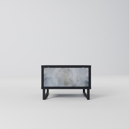 MUTED ARC nattduksbord i svart finish