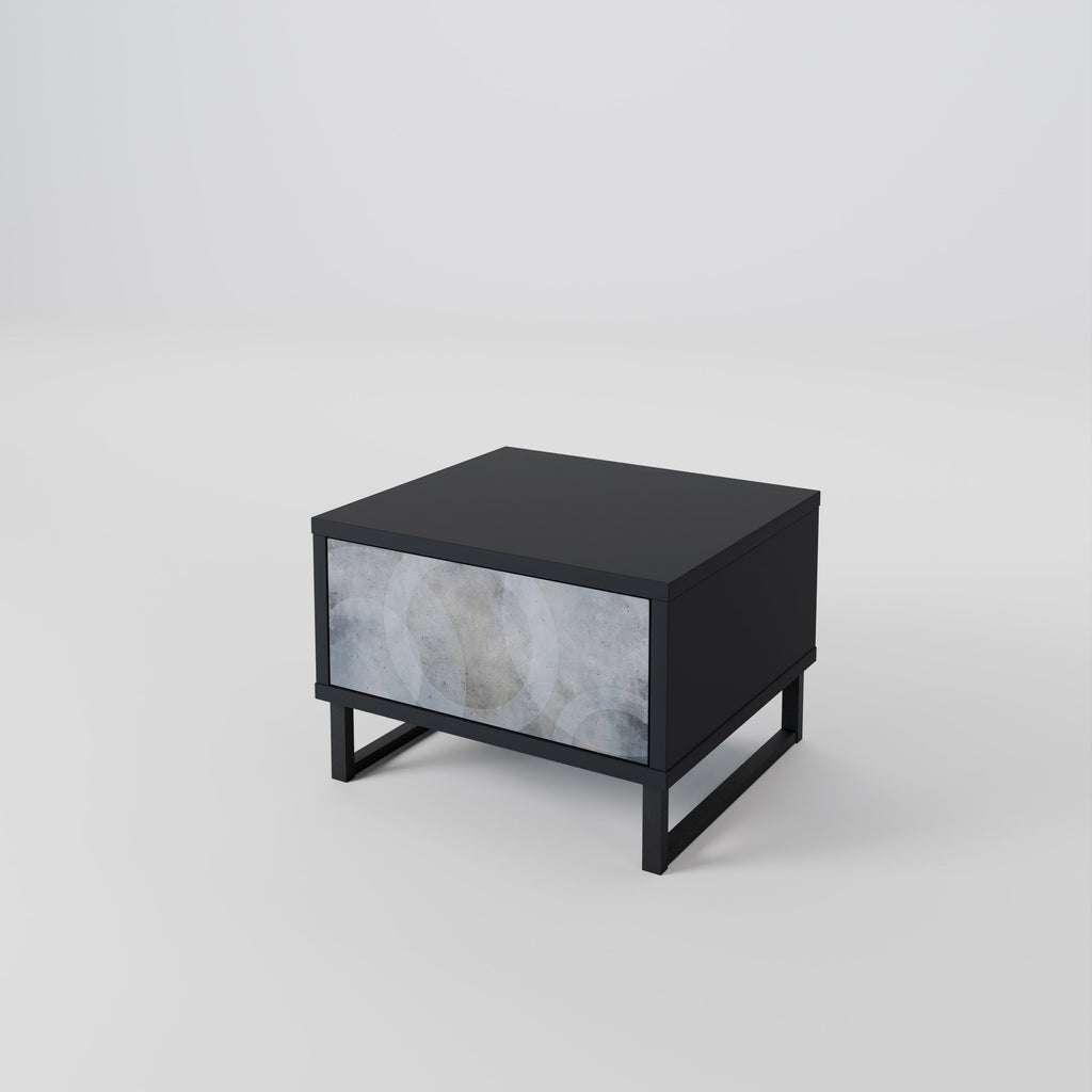 MUTED ARC nattduksbord i svart finish