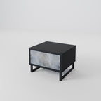 MUTED ARC Nightstand in Black Finish