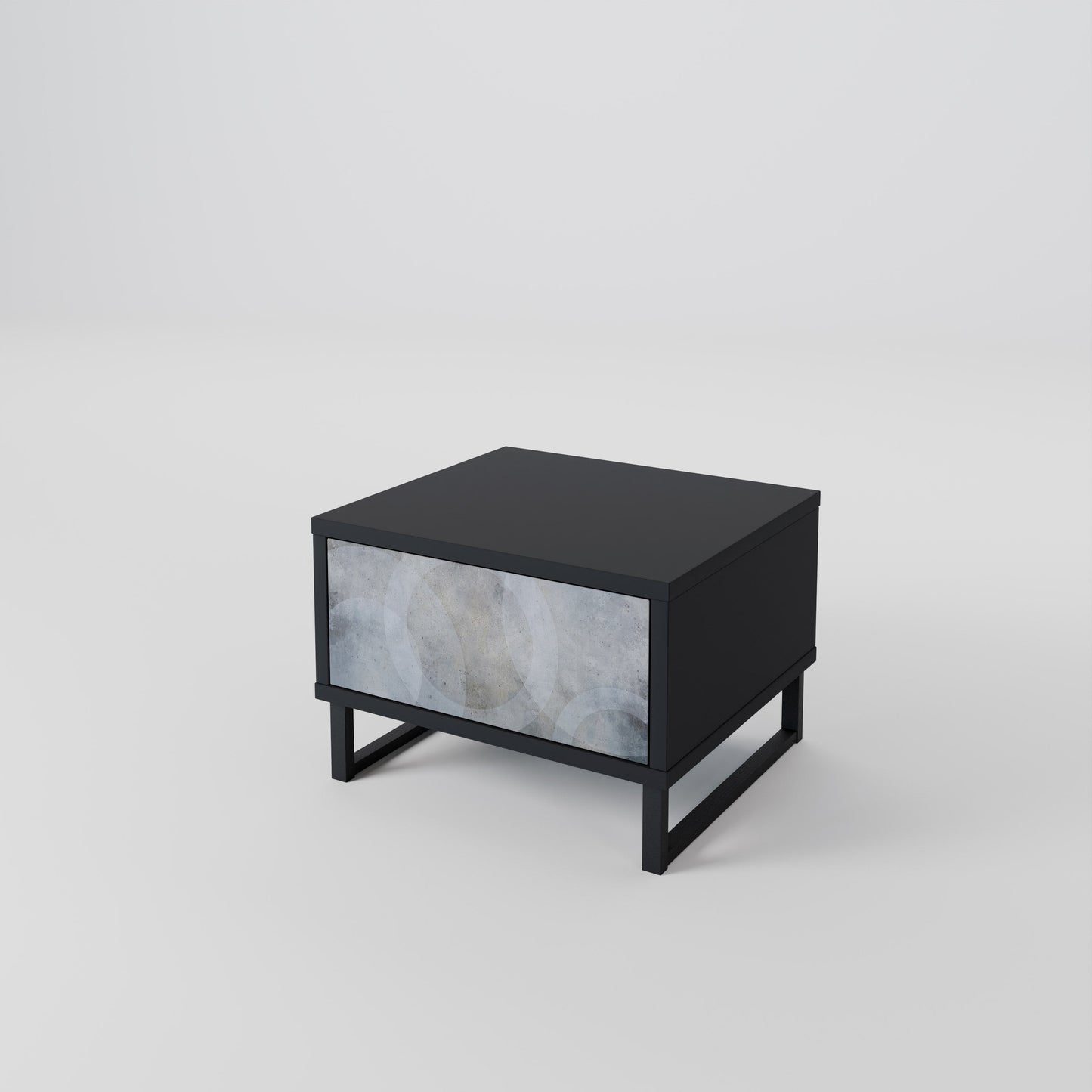 MUTED ARC nattduksbord i svart finish