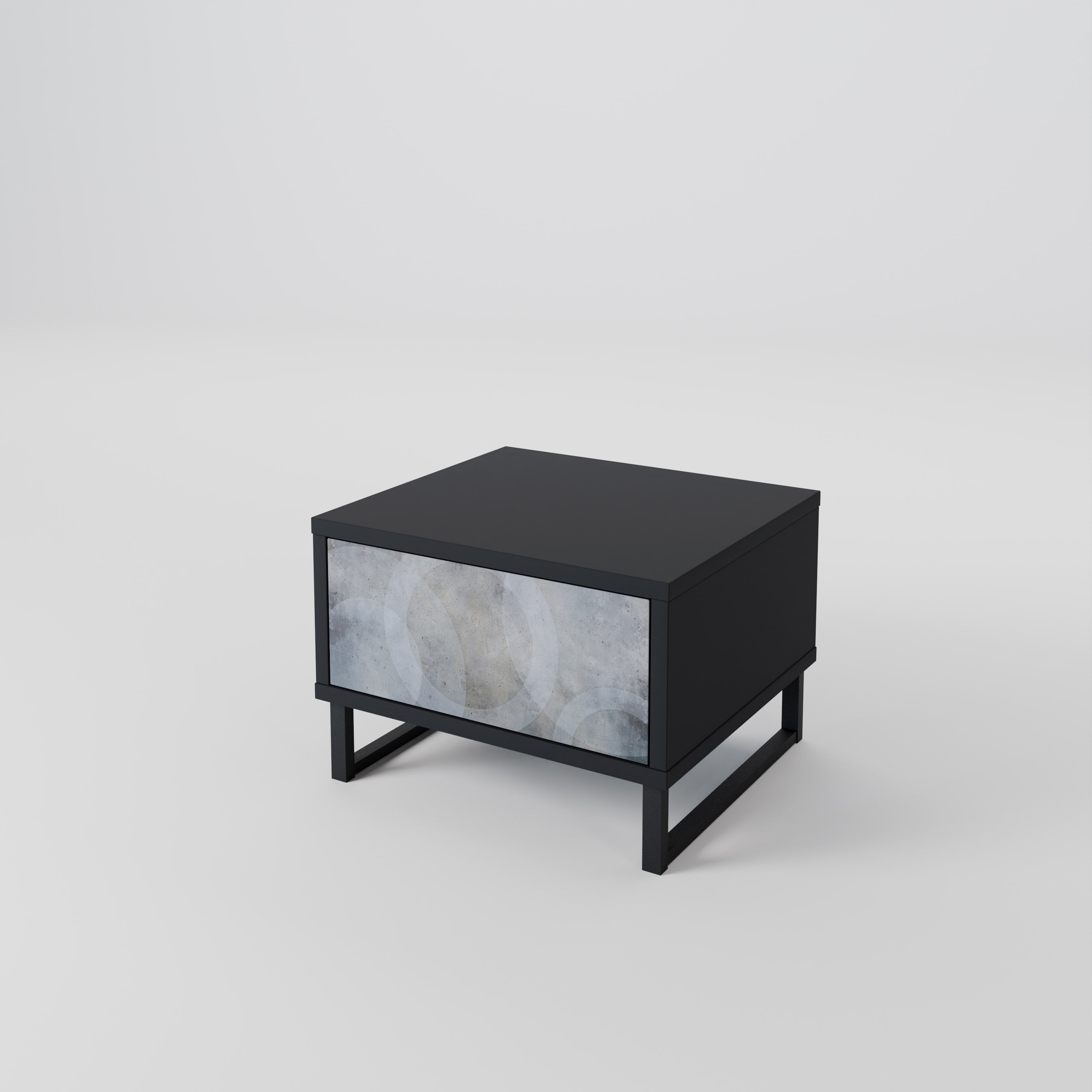 MUTED ARC nattduksbord i svart finish