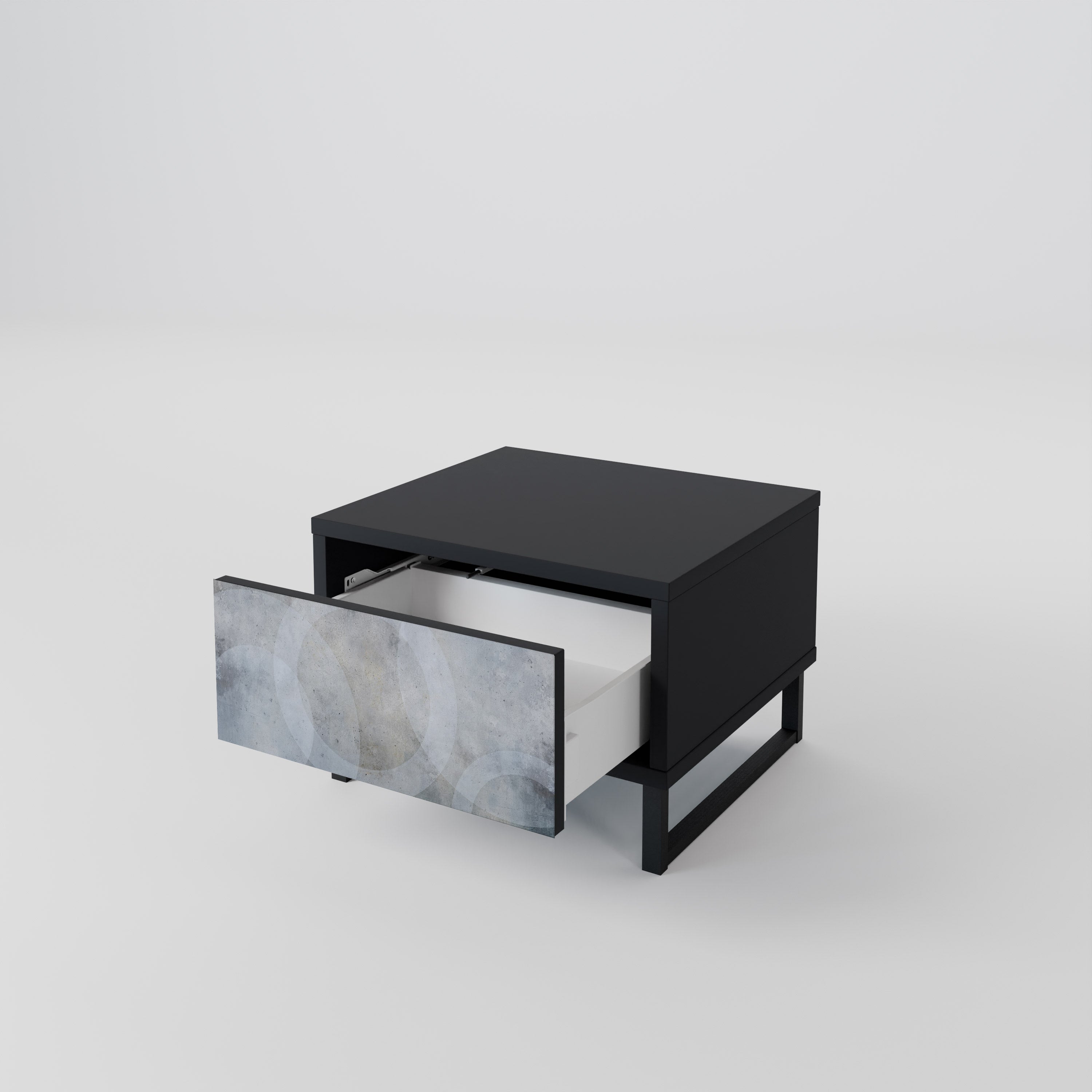 MUTED ARC nattduksbord i svart finish
